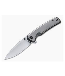 WE Knives Subjugator Satin 20CV Gray Titanium Frame Lock Flipper WE21014C-1 - WE-WE21014C-1 1