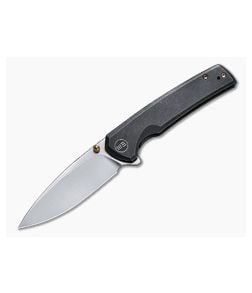 WE Knives Subjugator Satin 20CV Black Titanium Frame Lock Flipper WE21014C-2 - WE-WE21014C-2 1