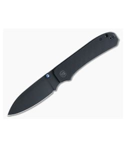 WE Knives Big Banter Black Stonewashed 20CV Black G10 Liner Lock Folder WE21045-1 - WE-WE21045-1 1
