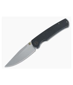 WE Knives x Laconico Evoke Front Flipper Blasted 20CV Black Titanium Folder WE21046-1 - WE-WE21046-1 1