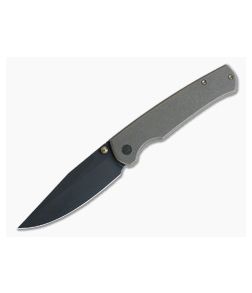 WE Knives x Laconico Evoke Front Flipper Black Stonewashed 20CV Bronze Titanium Folder WE21046-2 - WE-WE21046-2 1