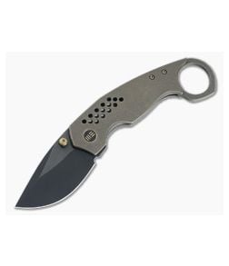 WE Envisage Front Flipper Bronze Titanium Handles Black Stonewashed 20CV Drop Point Blade 22013-3 - WE-WE22013-3 1