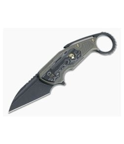 WE Knives Yardbird Rose Carbon Fiber Black Blade Flipper WE22021-2 - WE-WE22021-2 1