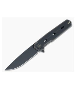 WE Knives Navo Flipper Bronze/Black Titanium Scales Black Stonewash 20CV Drop Point WE22026-3 - WE-WE22026-3 1