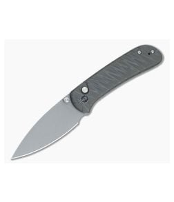 WE Knives Qubit Titanium Tiger Stripe Button Lock WE22030F-4 - WE-WE22030F-4 1