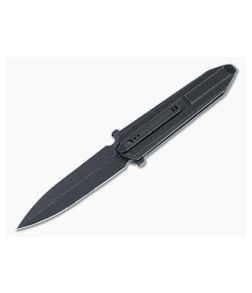 WE Diatomic Flipper Black Etched Titanium Handle and 20CV S/E Dagger Blade 22032-4 - WE-WE22032-4 1