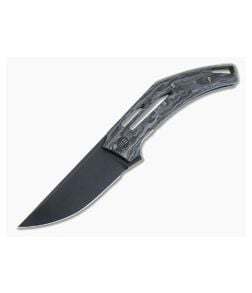 WE Speedliner Flipper Shred Carbon Fiber Black CPM-20CV Blade WE22045B-2 - WE-WE22045B-2 1