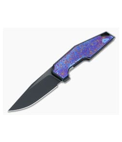 WE Knives OAO (One And Only) Integral Black Folder Timascus Inlays WE23001-4 - WE-WE23001-4 1