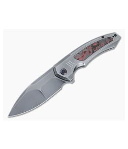 WE Knives Hyperactive Vanax Folder Lava Flow Fat Carbon Inlays WE23030-2 - WE-WE23030-2 1