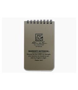 Rite In The Rain Warrior's Notebook 3" x 5" Tan All-Weather Notebook WP735 - RTR-WP735 1