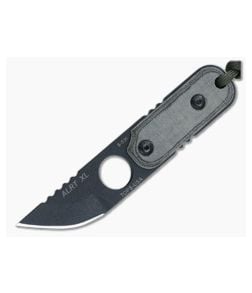 TOPS ALRT XL 05 Hunter Point Neck Knife Micarta - TP-ALRTXL-05 1