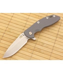 Hinderer Knives XM-18 3.5" Battleship Gray Spear Point Flipper CPM-20CV - HK-XM-18BGRY-35SRF 1