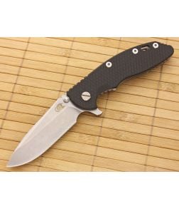 Hinderer Knives XM-18 3.5" Black Spear Point Flipper CPM-20CV - HK-XM-18BLK-35SRF 1