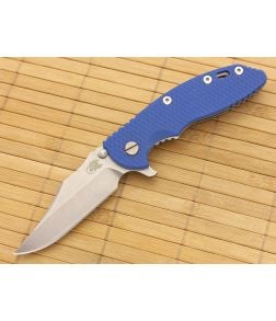 Hinderer Knives XM-18 3.5" Blue Bowie Flipper - XM-18BLU-35BF 1