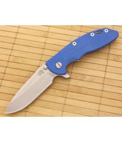 Hinderer Knives XM-18 3.5" Blue Spear Point Flipper CPM-20CV - HK-XM-18BLU-35SRF 1