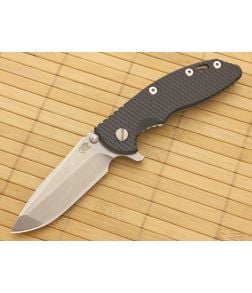 Hinderer Knives XM-18 3.5" Blue-Black Spanto Flipper S35VN - HK-XM-18BLUBLK-35SPF 1