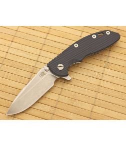 Hinderer Knives XM-18 3.5" Blue-Black Spear Point Flipper S35VN - HK-XM-18BLUBLK-35SRF-S35VN 1