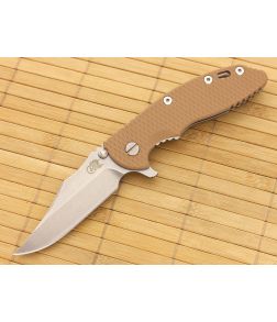 Hinderer Knives XM-18 3.5" Coyote Brown Bowie Flipper - HK-XM-18CB-35BF 1