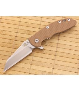 Hinderer Knives XM-18 3.5" Coyote Brown Wharncliffe Flipper - HK-XM-18CB-35WF 1