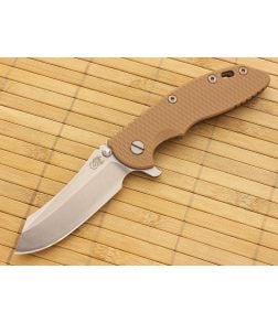 Hinderer Knives XM-18 3.5" Brown Bronze Hardware Skinner Flipper - HK-XM-18CBBR-35SKF 1