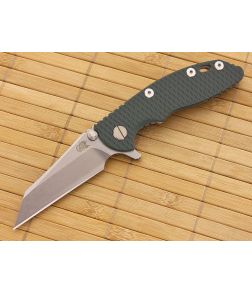 Hinderer Knives XM-18 3" Dark Green Wharncliffe Flipper - HK-XM-18DG-3WF 1