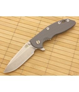 Hinderer Knives XM-18 3.5" Battleship Gray Spear Point Flipper S35VN - HK-XM-18GRY-35SRF 1