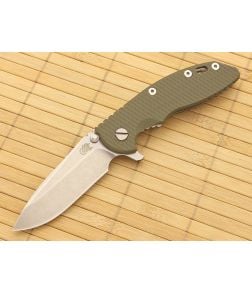 Hinderer Knives XM-18 3.5" Olive Drab Spear Point Flipper S35VN - HK-XM-18OD-35SRF-S35VN 1