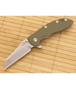Hinderer Knives XM-18 3.5" Olive Drab Wharncliffe Flipper - HK-XM-18OD-35WF 1