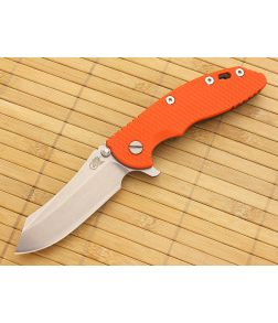 Hinderer Knives XM-18 3.5" Orange Skinner Flipper - HK-XM-18ORG-35SKF 1