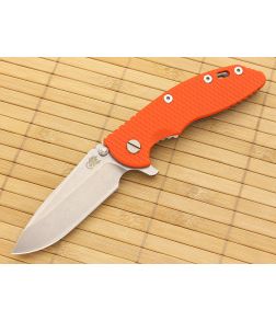 Hinderer Knives XM-18 3.5" Orange Spear Point Flipper CPM-20CV - HK-XM-18ORG-35SRF 1