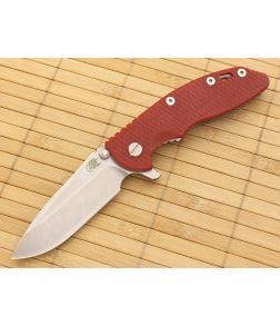 Hinderer Knives XM-18 3.5" Red Spear Point Flipper CPM-20CV - HK-XM-18RED-35SRF 1