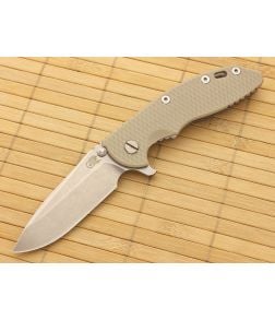 Hinderer Knives XM-18 3.5" Sand Spear Point Flipper S35VN - HK-XM-18SND-35SRF-S35VN 1