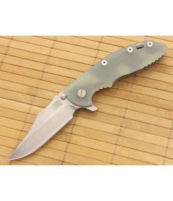Hinderer Knives XM-18 3.5" Translucent G10 Bowie Flipper - XM-18TG-35BF 1