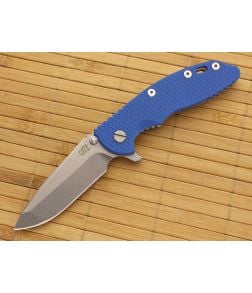 Hinderer Knives XM-18 3.5" Blue G10 Spanto Flipper - HK-XM18-35-003 1