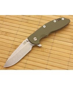 Hinderer Knives XM-18 3.5" Spear Point Flipper OD Green - HK-XM18-35-019 1