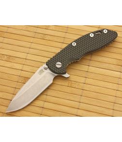 Hinderer Knives XM-18 3.5" Spear Point Flipper Black-Green - HK-XM18-35-020 1