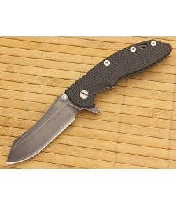 Hinderer Knives XM-18 3.5" DLC Skinner Flipper Black Working Finish Frame #1 - HK-XM18-35-025 1
