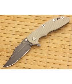Hinderer Knives XM-18 3.5" DLC Bowie Flipper Sand Working Finish Frame #1 - HK-XM18-35-028 1