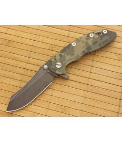 Hinderer Knives XM-18 3.5" DLC Skinner Flipper Camo Working Finish Frame - HK-XM18-35-040 1