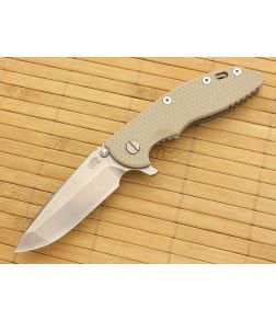 Hinderer Knives XM-18 3.5" Stonewash Spanto Flipper Sand G10 - HK-XM18-35-051 1