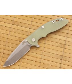 Hinderer Knives XM-18 3.5" Stonewash Spanto Flipper Translucent G10 - HK-XM18-35-060 1