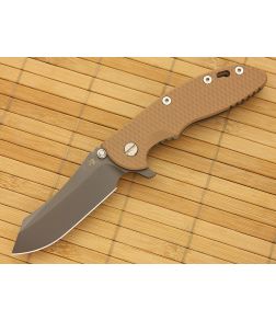 Hinderer Knives XM-18 3.5" Anthracite DLC Skinner Flipper Coyote G10 - HK-XM18-35-066 1