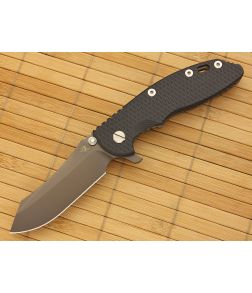 Hinderer Knives XM-18 3.5" Anthracite DLC Skinner Flipper Black/Blue G10 - HK-XM18-35-067 1