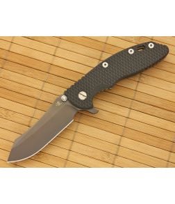 Hinderer Knives XM-18 3.5" Anthracite DLC Skinner Flipper Black/Green G10 - HK-XM18-35-068 1