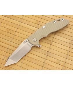 Hinderer Knives XM-18 3.5" Fatty Harpoon Tanto Sand - HK-XM18-35-FAT12 1