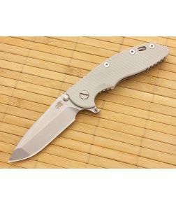 Hinderer Knives XM-18 3.5" Fatty Spanto Flipper Gray - HK-XM18-35-FAT5 1
