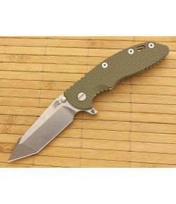 Hinderer Knives XM-18 3.5" Fatty Harpoon Tanto OD Green - HK-XM18-35-FAT7 1