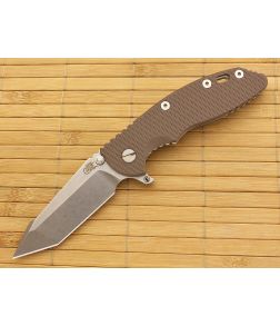 Hinderer Knives XM-18 3.5" Fatty Harpoon Tanto Flat Dark Earth - HK-XM18-35-FAT8 1