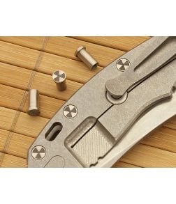 Hinderer Knives XM-18 3.5" Titanium Handle Nut Set of 3 Nuke - HK-XM18-35-NUTS-NK 1