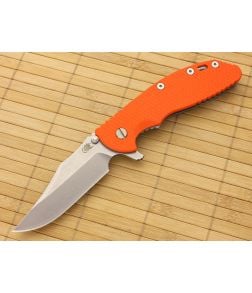 Hinderer Knives XM-24 Bowie Flipper Orange G-10 - HK-XM24-001 1